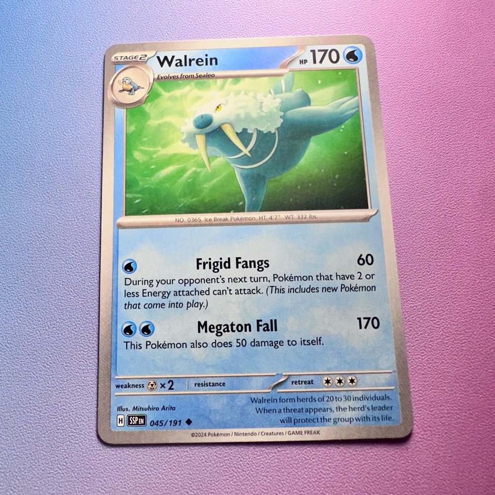 walrein - 045/191 (uncommon) — pokemon: surging sparks